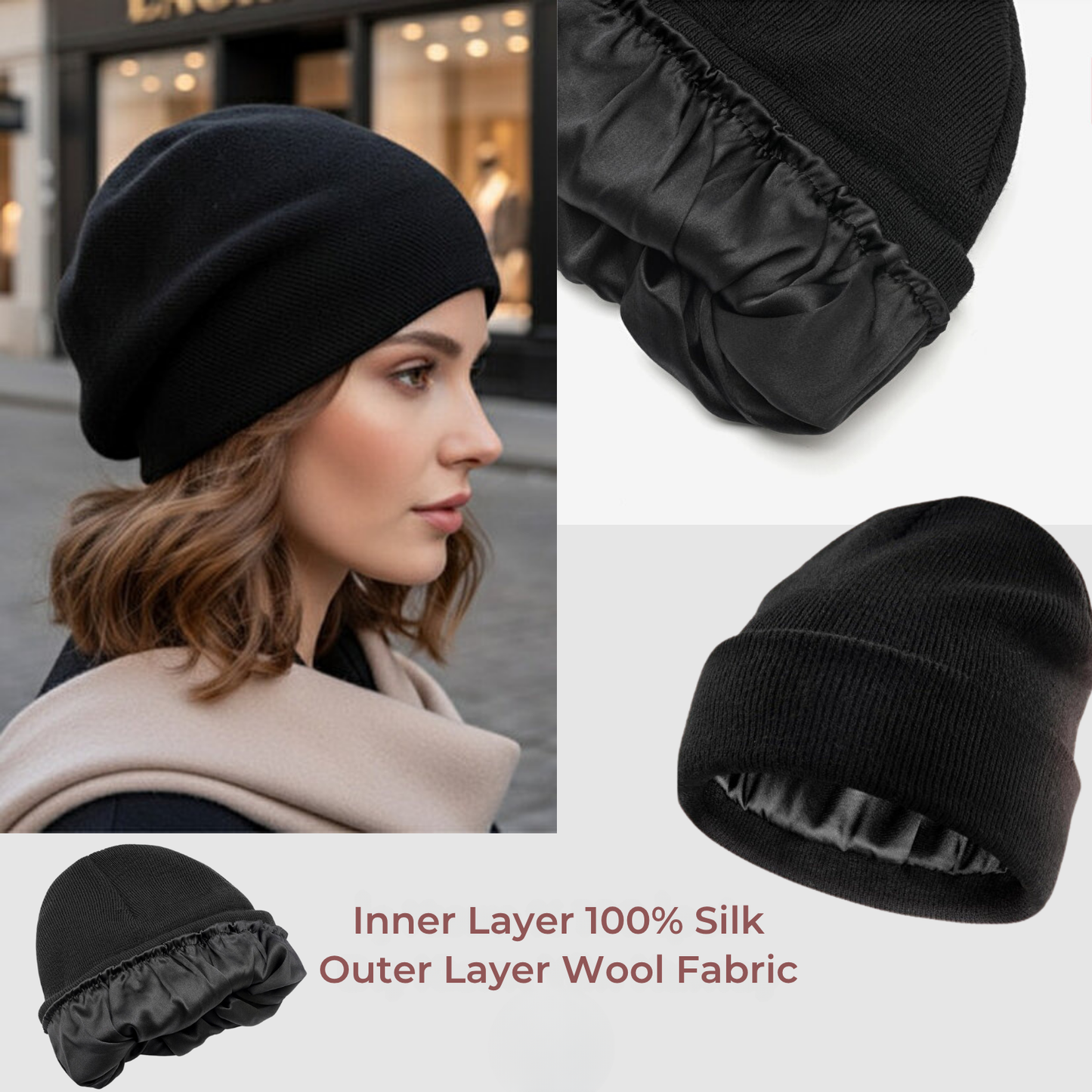 Silk Lined Beret